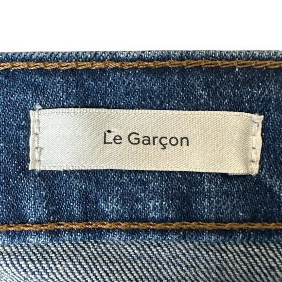 FRAME | W29 L26 | Le Garcon Straight Leg Mid-Rise Jeans in Othello Blue LGJ151 - Picture 7 of 11